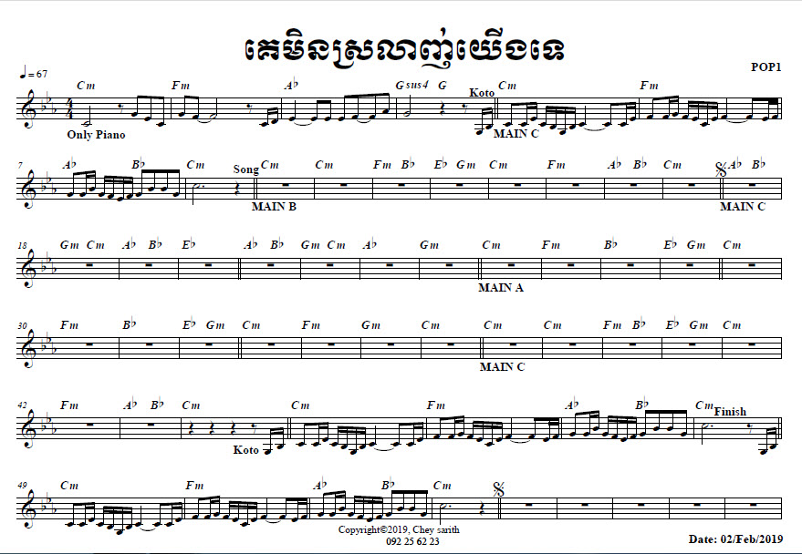 គេមិនបានស្រលាញ់យើងទេ-ស្រី