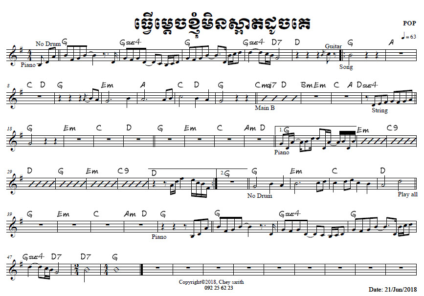 ធ្វើម្តេចខ្ញុំមិនស្អាតដូចគេ